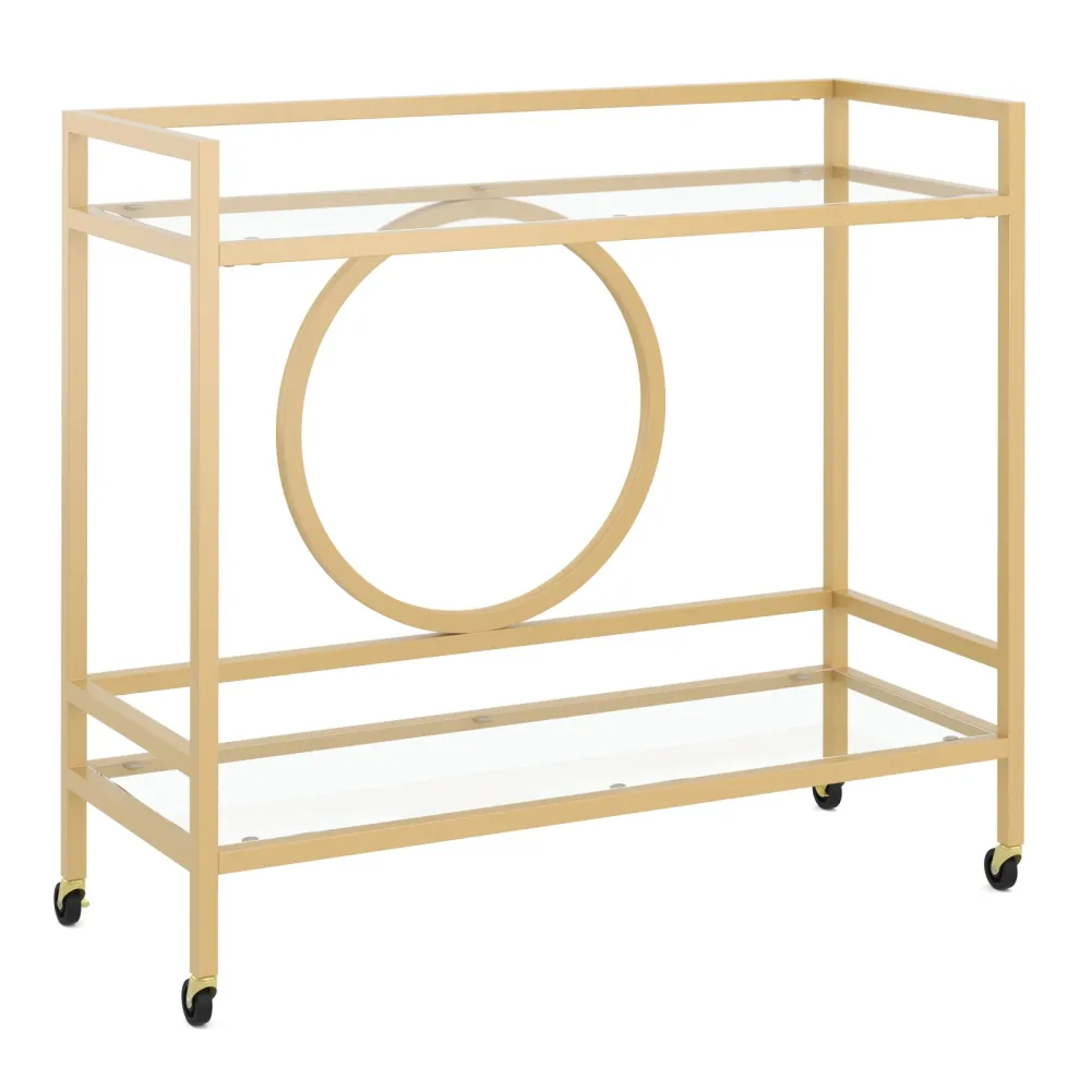Servierwagen Glas TYRO gold