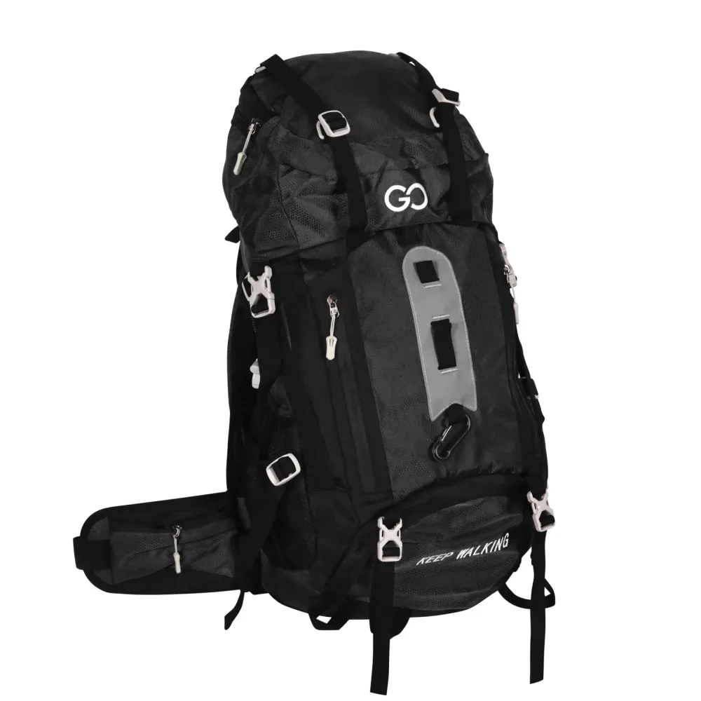 Wanderrucksack wasserdicht ALBIS 60L schwarz