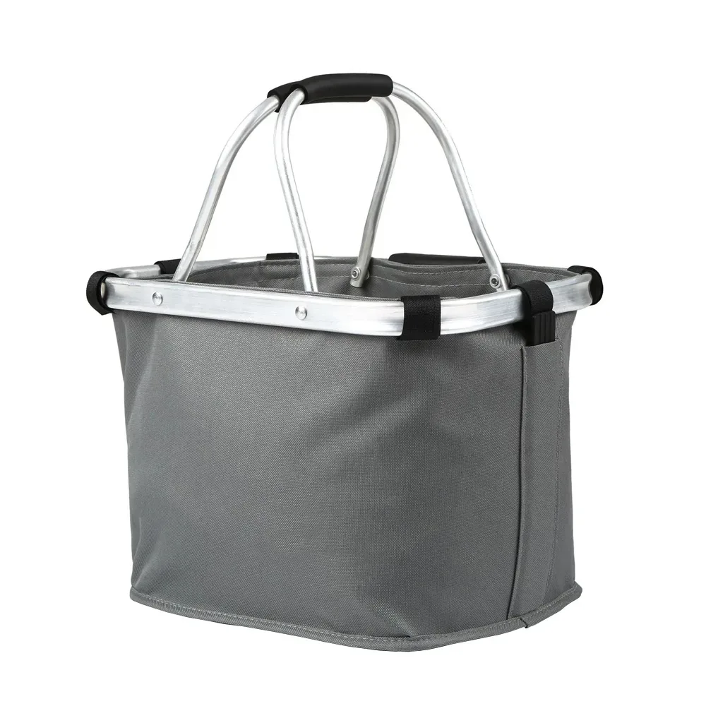 Velokorb vorne faltbar 35 x 21 cm grau