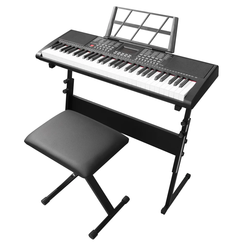 Keyboard Set mit Hocker und Ständer schwarz