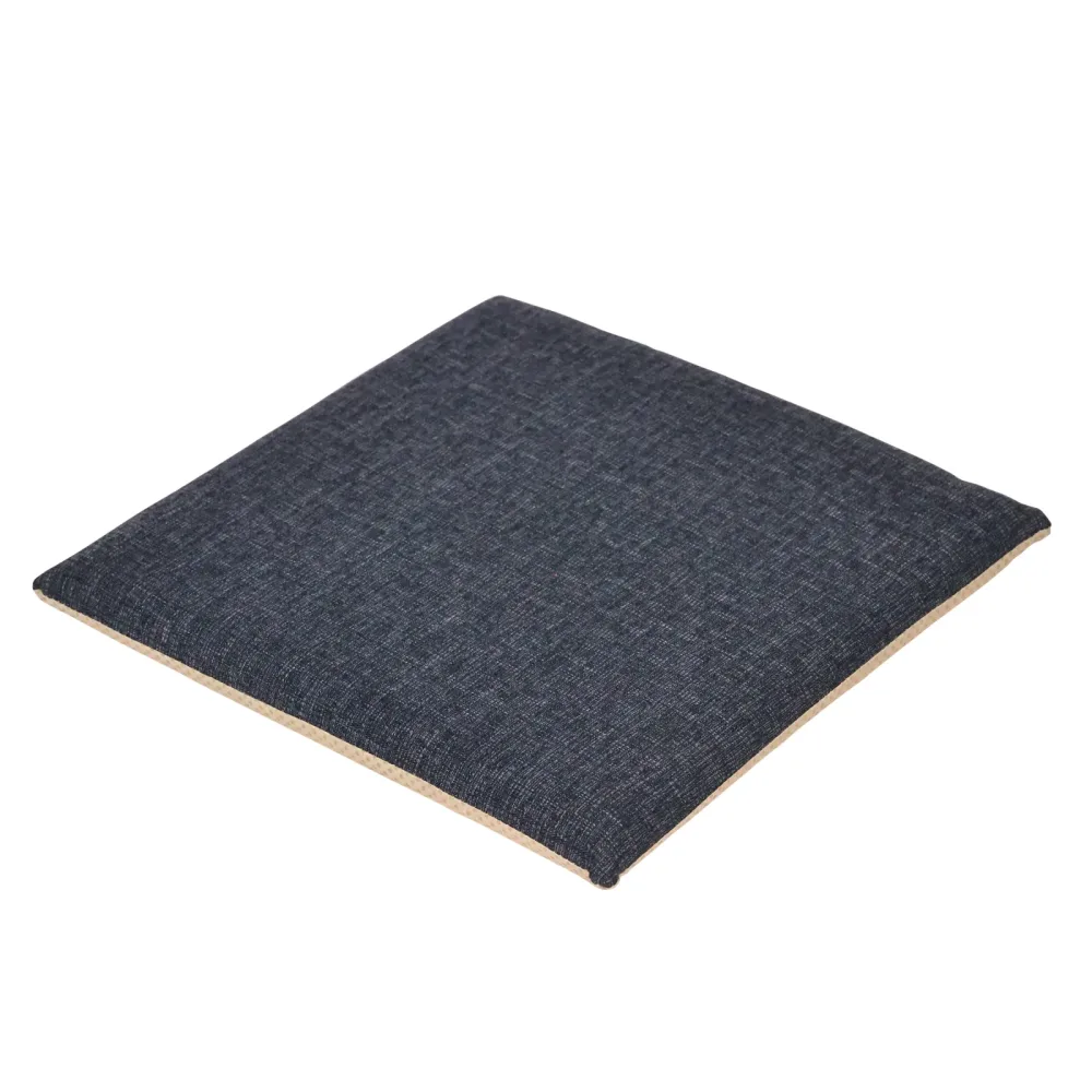 Sitzkissen mit Memoryschaum 40 x 40 cm anthrazit/beige