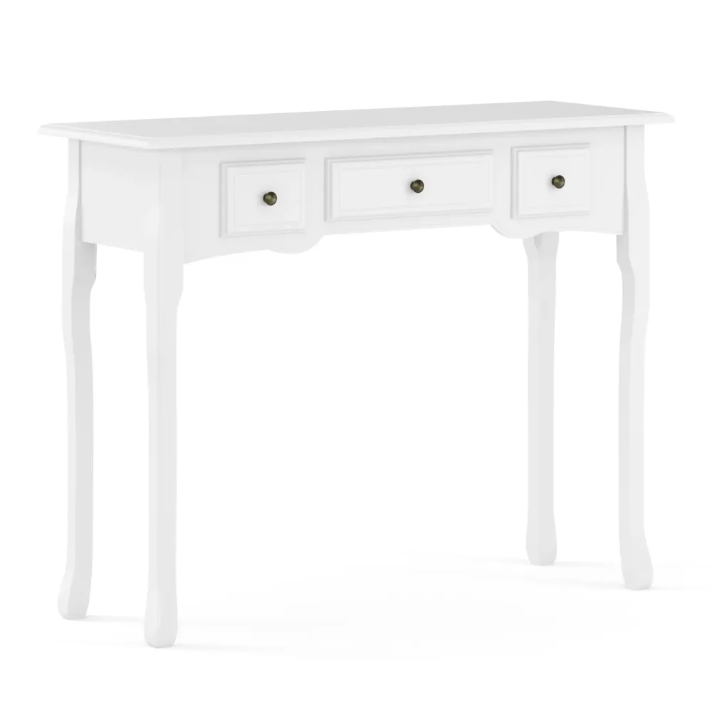 Konsolentisch ANDY mit 3 Schubladen 100 x 78 cm weiss