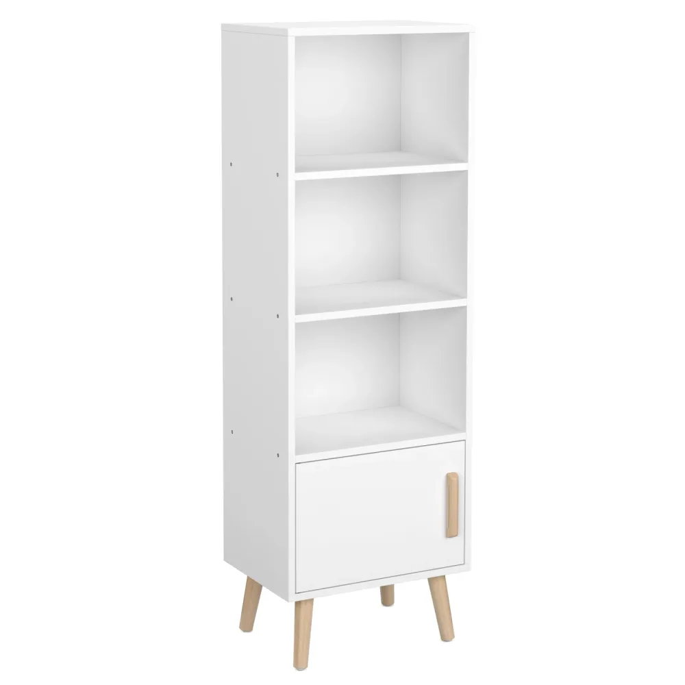 Bücherregal NORDIC 42 x 30 x 127 cm weiss
