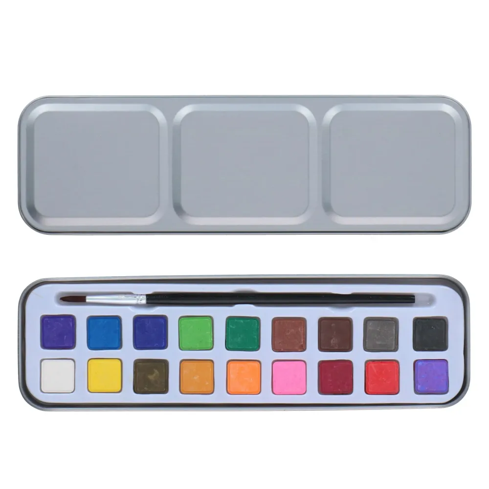Wasserfarben Malkasten 18 Farben