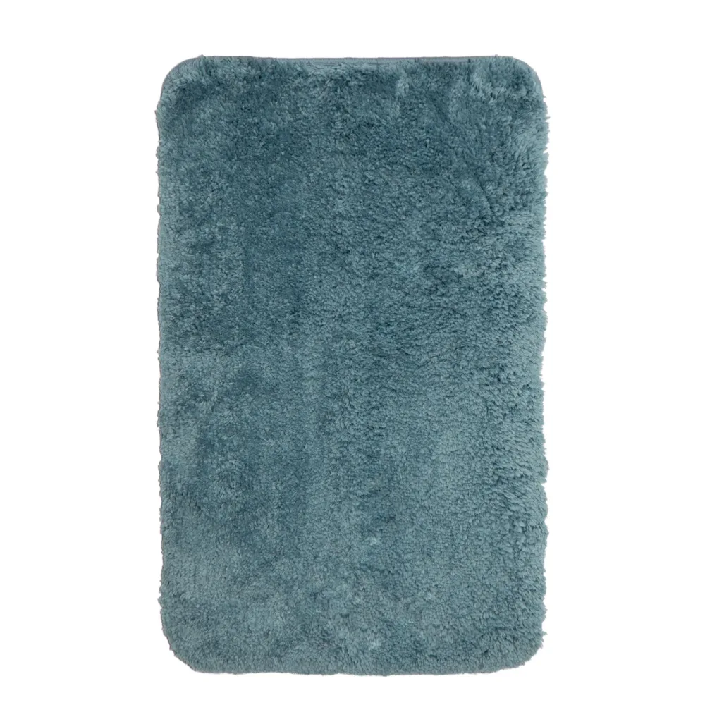 Badteppich Hochflor MERLE 50 x 80 cm petrol