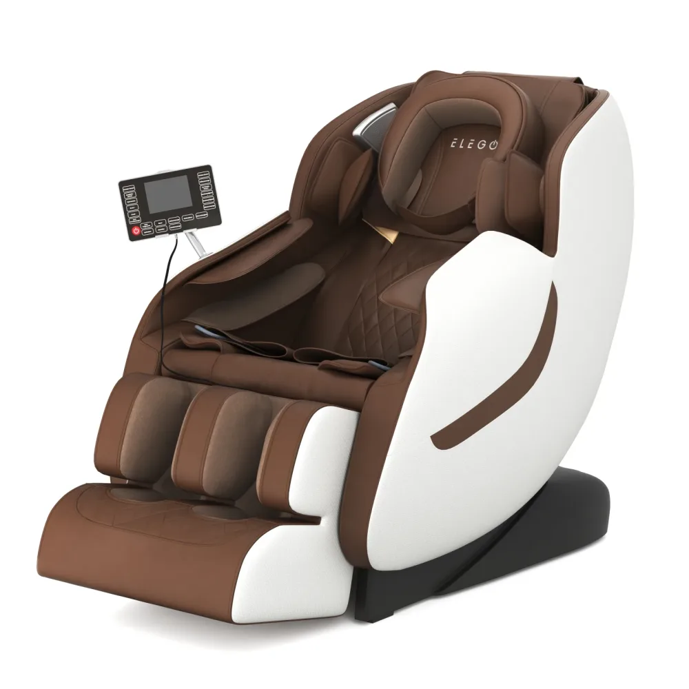 Massagesessel REVIO braun/weiss