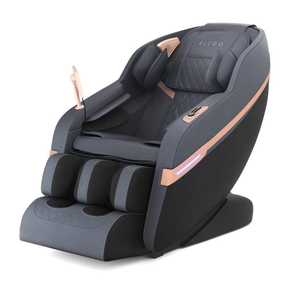Massagesessel ELSWEIR anthrazit/schwarz