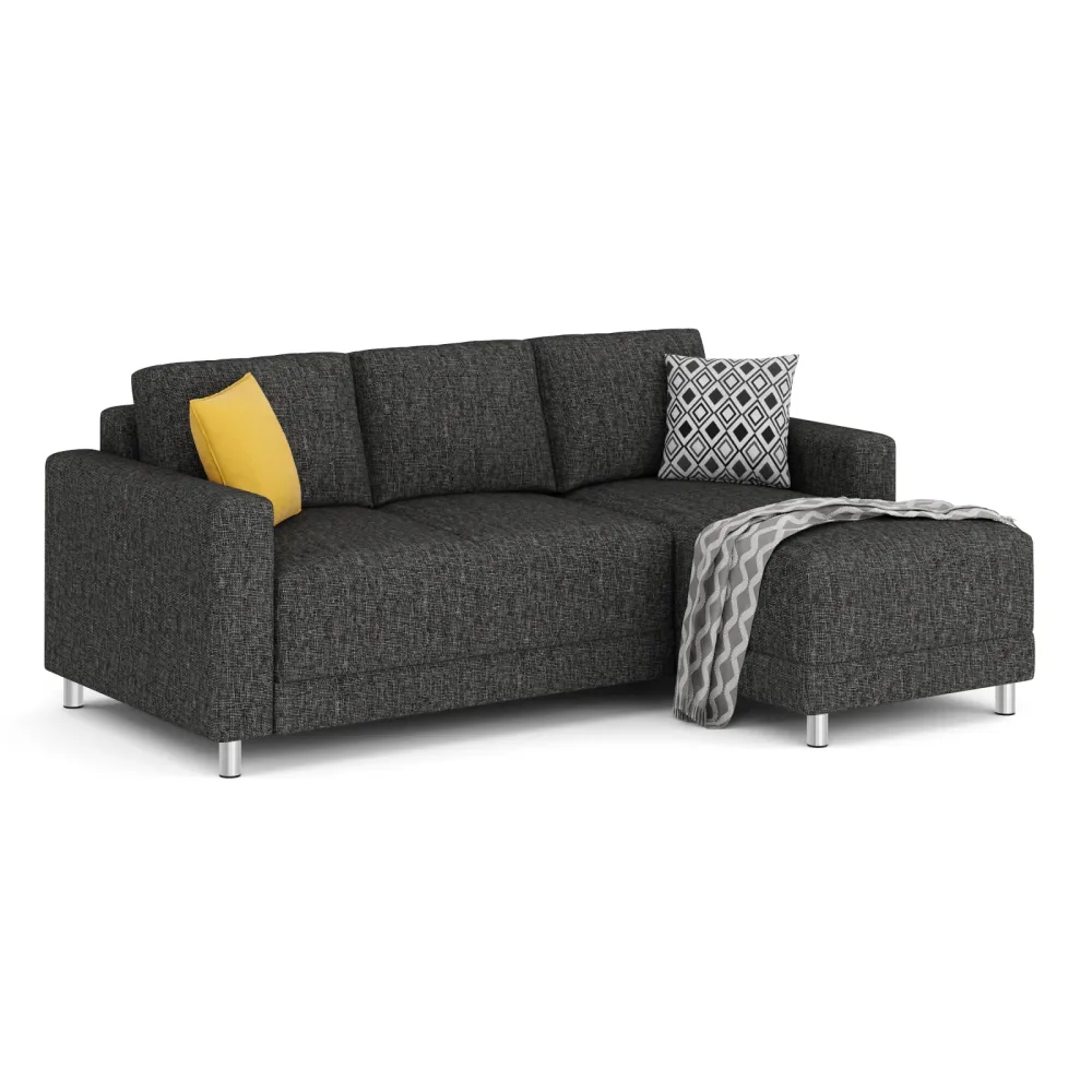 Ecksofa ERIN rechts anthrazit