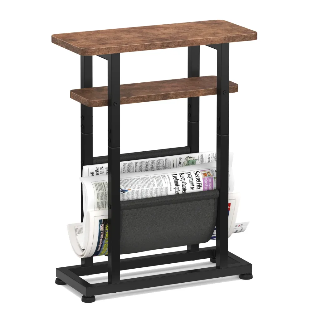Beistelltisch Vintage BONITA mit Zeitungsablage 42 x 18 x 55 cm