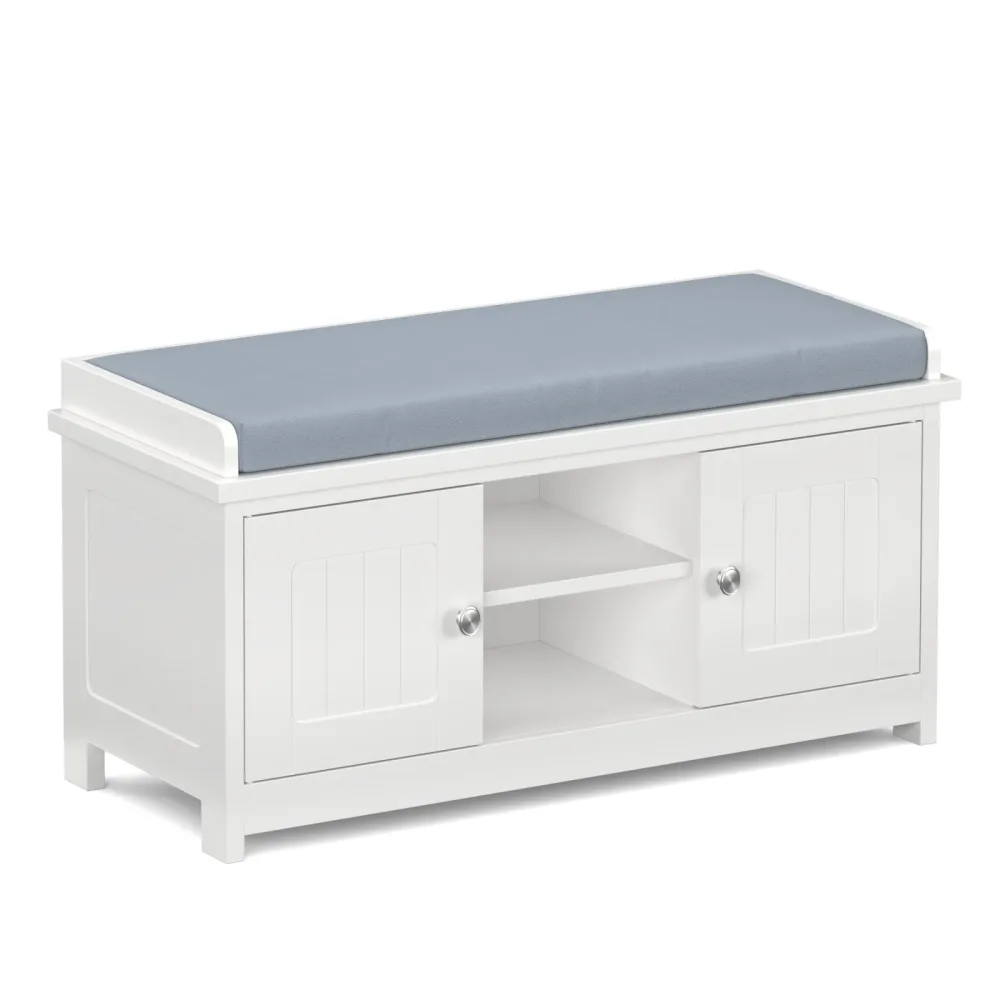 Schuhbank 105 x 35 x 43 cm weiss