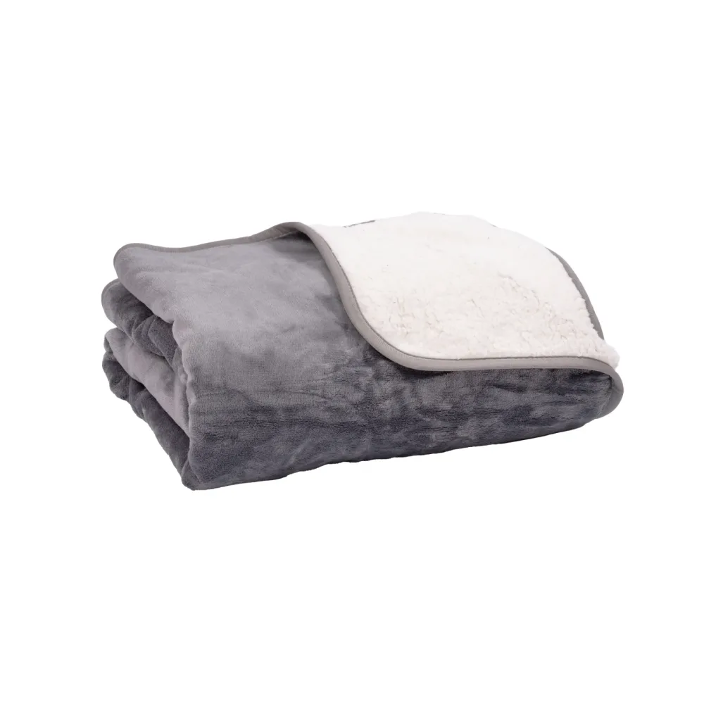 Haustierdecke 150 x 120 cm weiss/grau