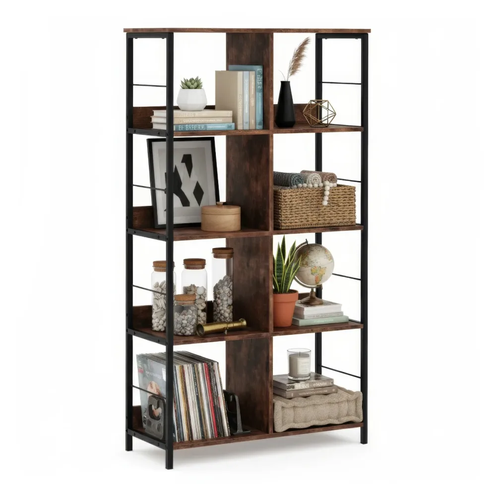 Bücherregal Vintage BONITA 8 Fächer 80 x 148 cm