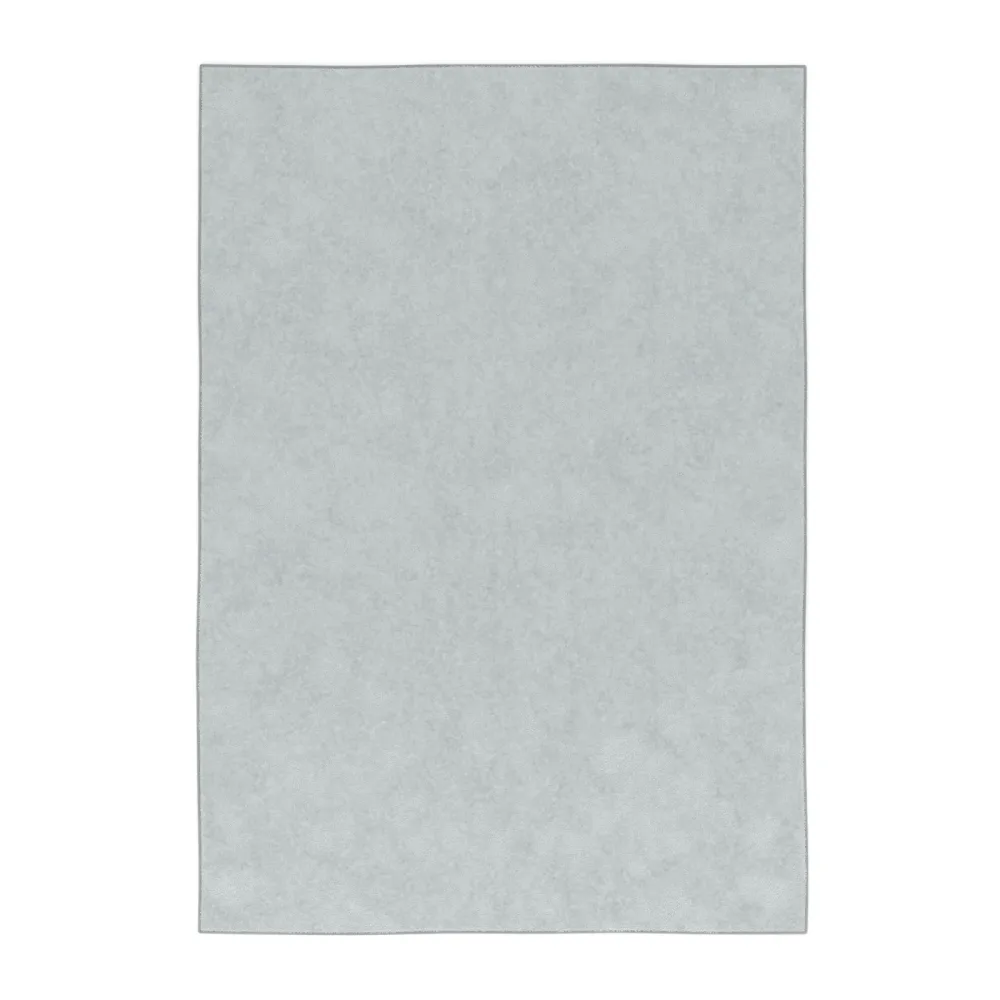 Kurzflor Teppich 140 x 200 cm hellgrau