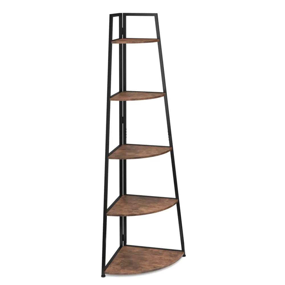 Eckregal Vintage BONITA mit 5 Ebenen 65 x 178 cm