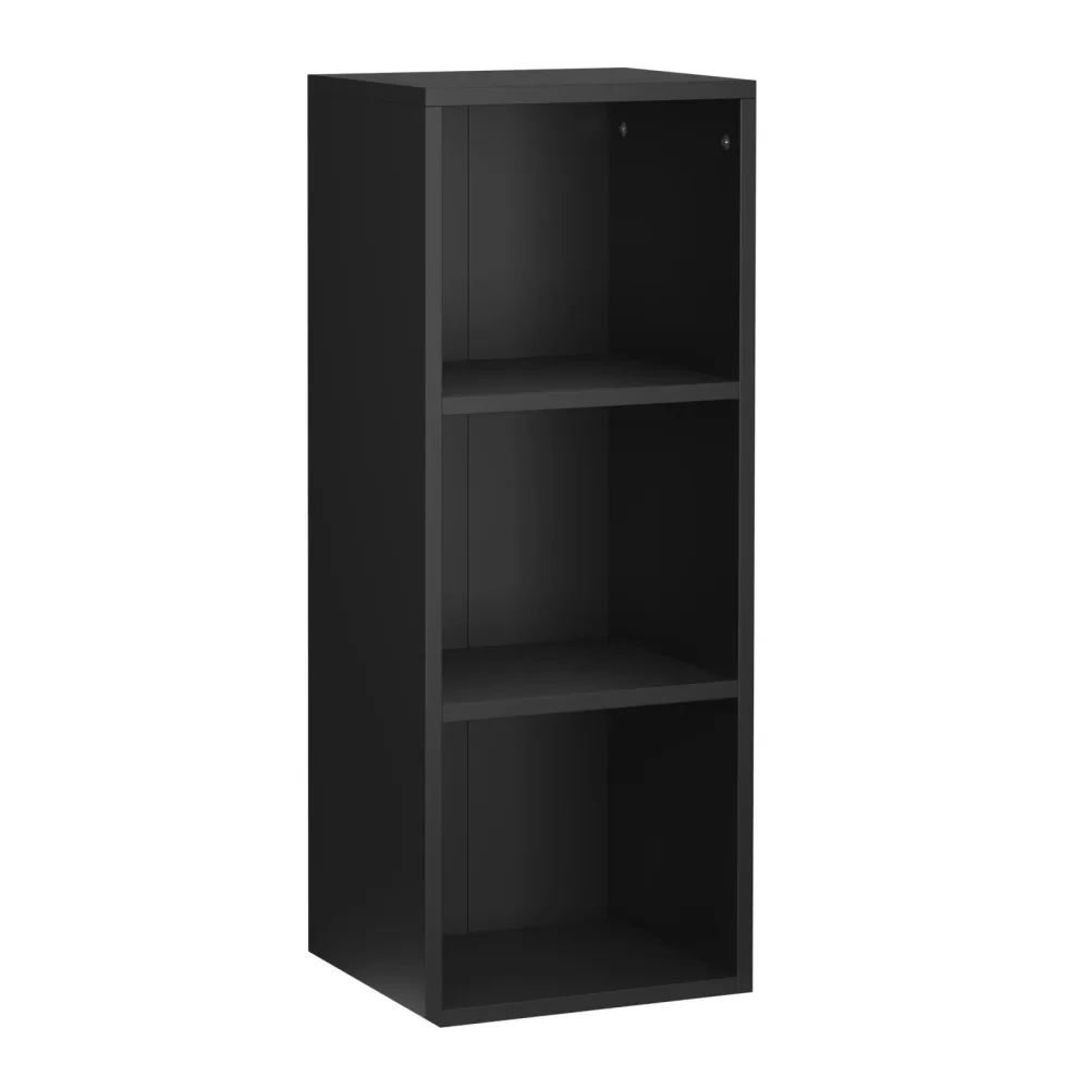 Bücherregal TAINARA 3 Fächer 30 x 80 cm schwarz