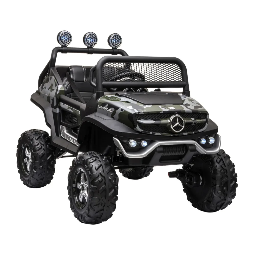Elektroauto Kinder Mercedes Unimog camouflage