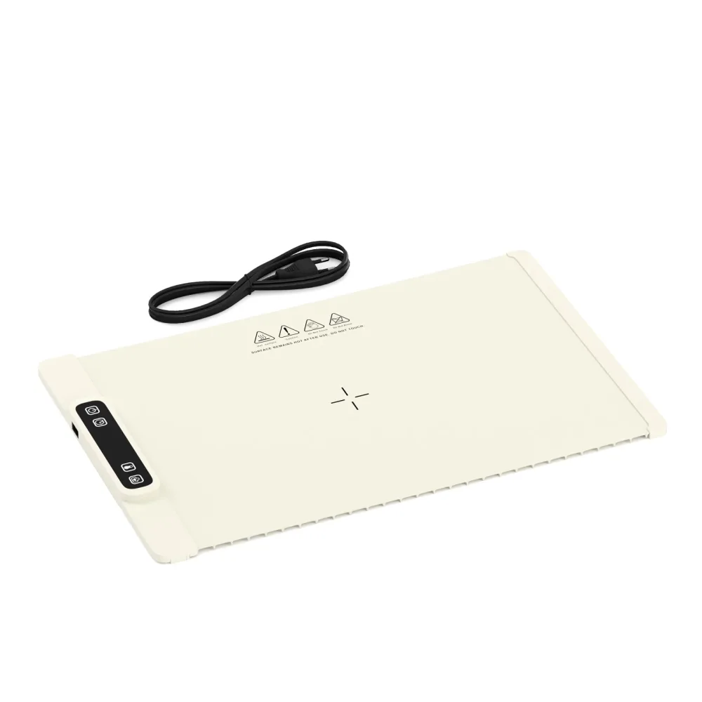 Warmhalteplatte elektrisch rollbar 62 x 38 cm beige