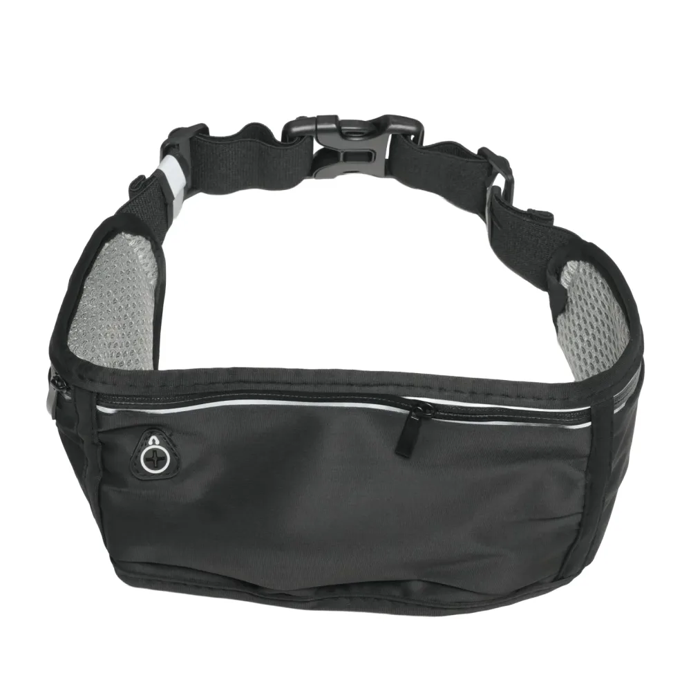 Laufgürtel 3 Fächer 65 - 120 cm schwarz