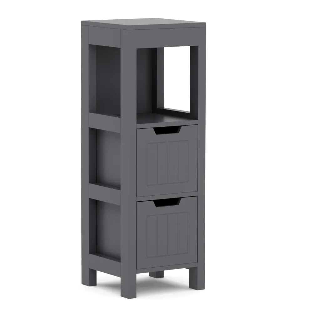 Badezimmerregal FORTUNA 30 x 30 x 89 cm anthrazit
