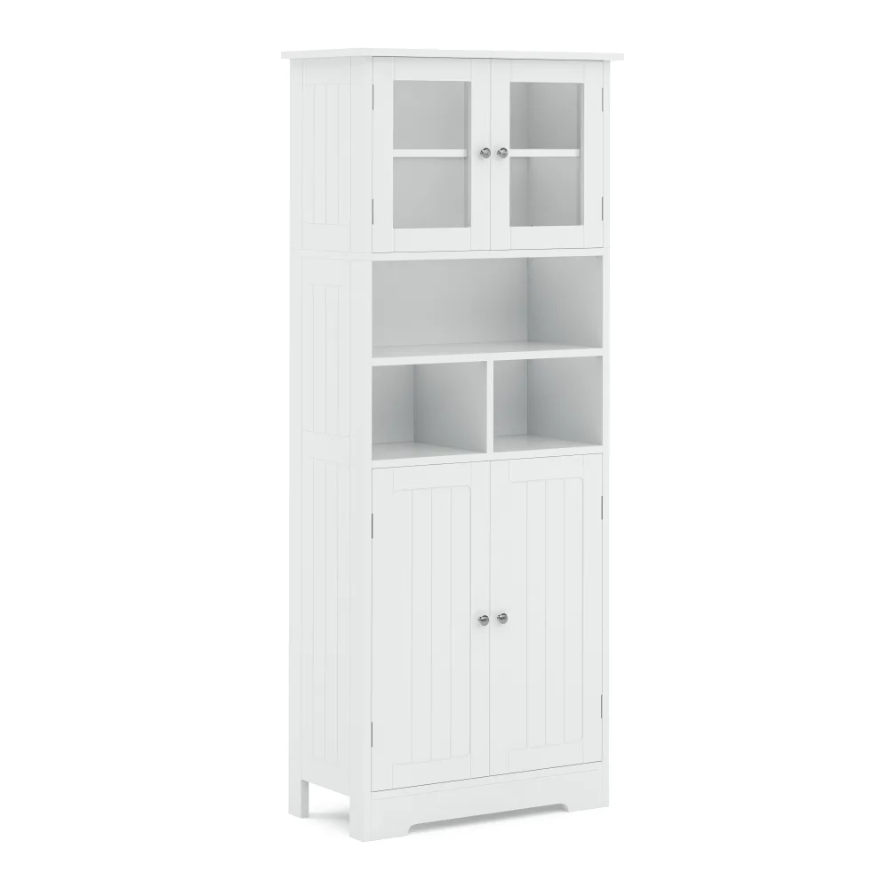 Badezimmerschrank FONTANA 60 x 30 x 148 cm weiss