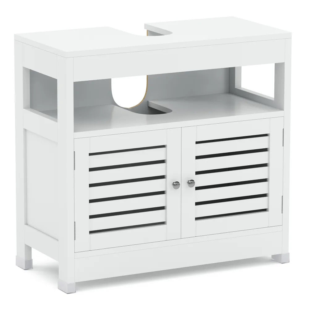 Waschbeckenunterschrank FONTANA 60 x 30 x 60 cm weiss