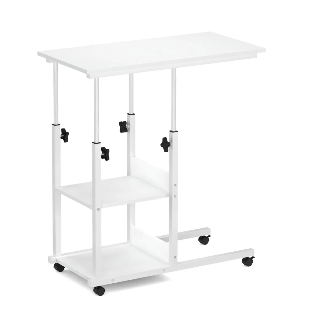 Laptoptisch auf Rollen ROWAN 80 x 40 cm weiss