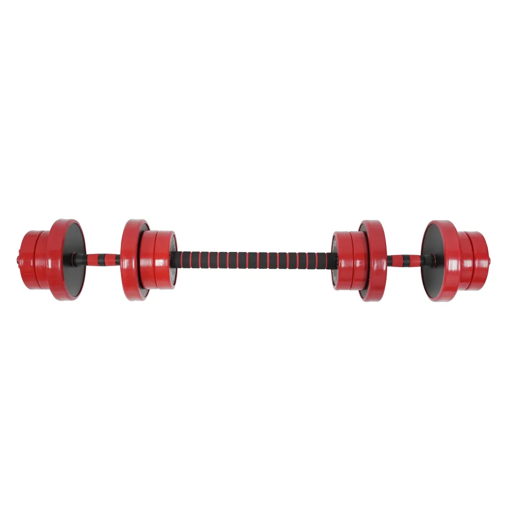 Kurzhantel Langhantel Set rot 20 kg