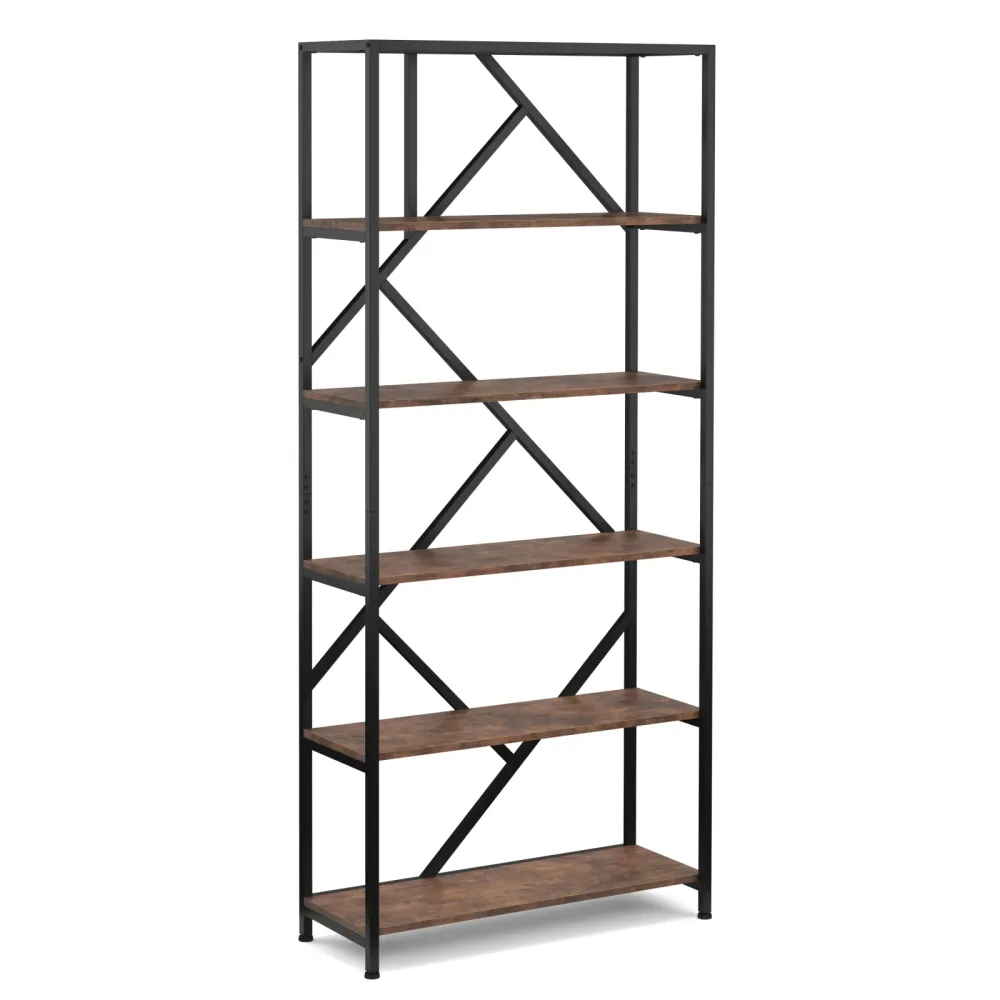 Bücherregal Vintage BONITA 5 Ebenen 80 x 180 cm
