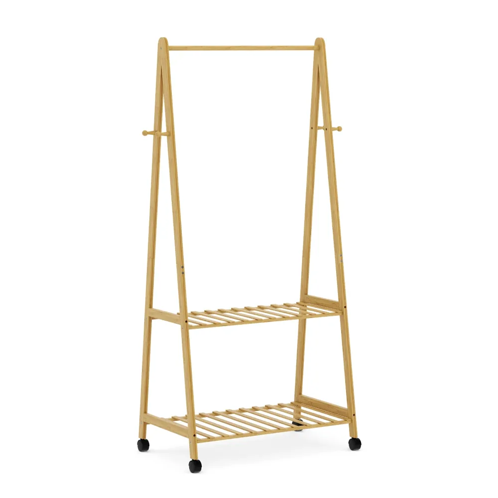 Kleiderständer Bambus KOHANA 152 x 70 cm natur