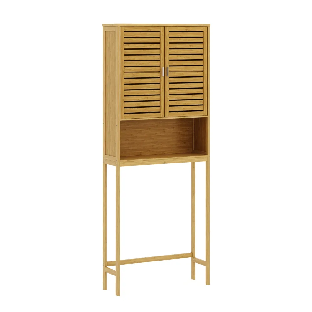 Waschmaschinenschrank  Bambus SUSU 176 x 70 x 23 cm natur