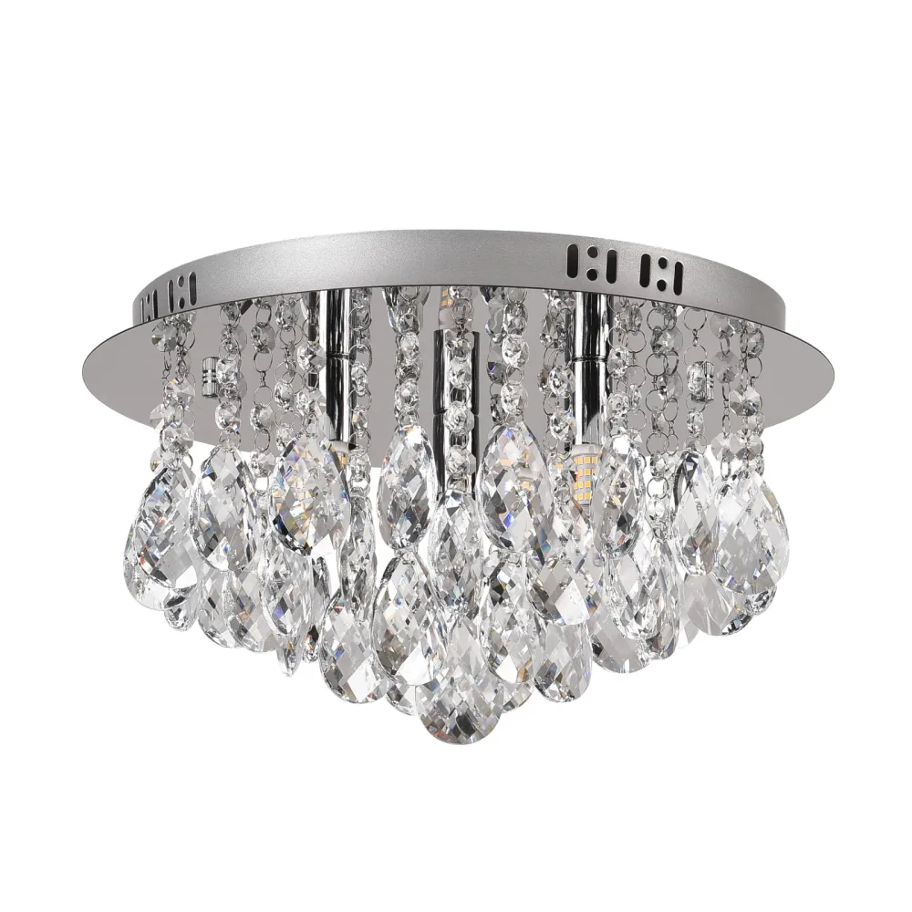 Deckenlampe MOONVEIL silber mit Glas