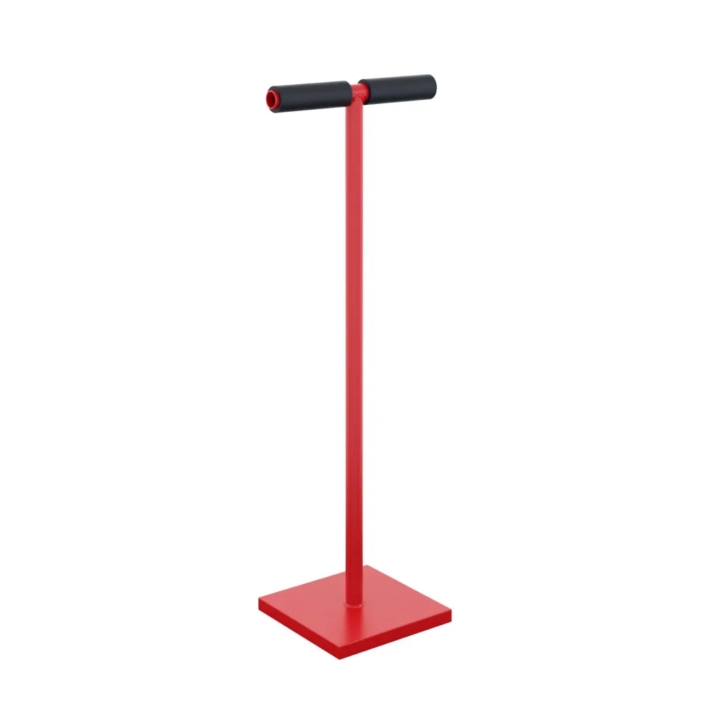 Betonstampfer Eisen 20 x 20 cm rot/schwarz
