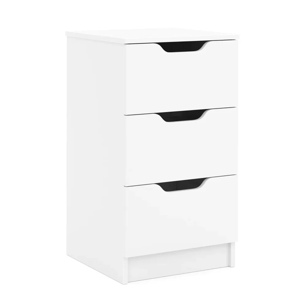 Kommode SENA 3 Schubladen 40 x 71 cm weiss