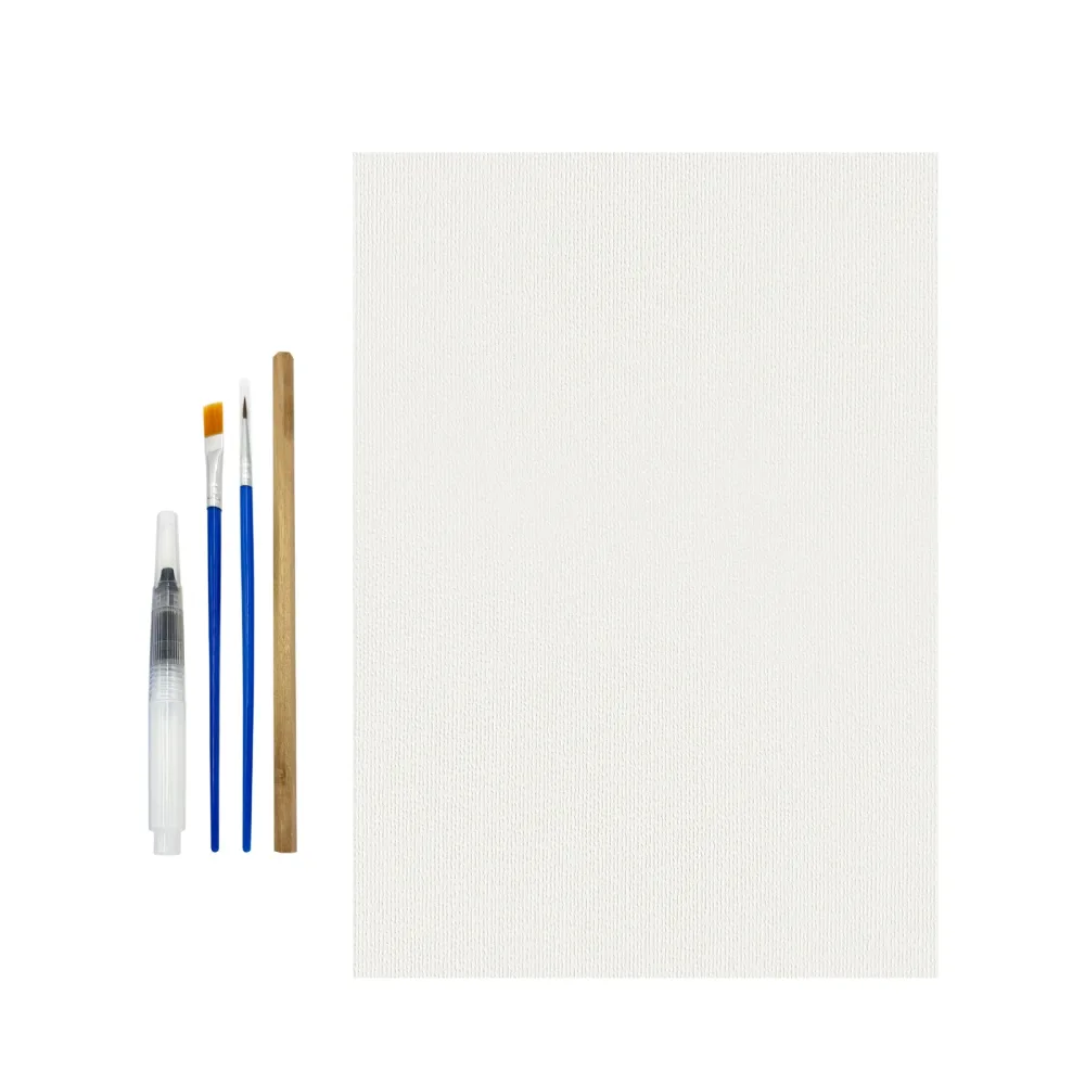 Aquarellpapier A4 30 Blatt mit 3 Pinsel und 1 Bleistift