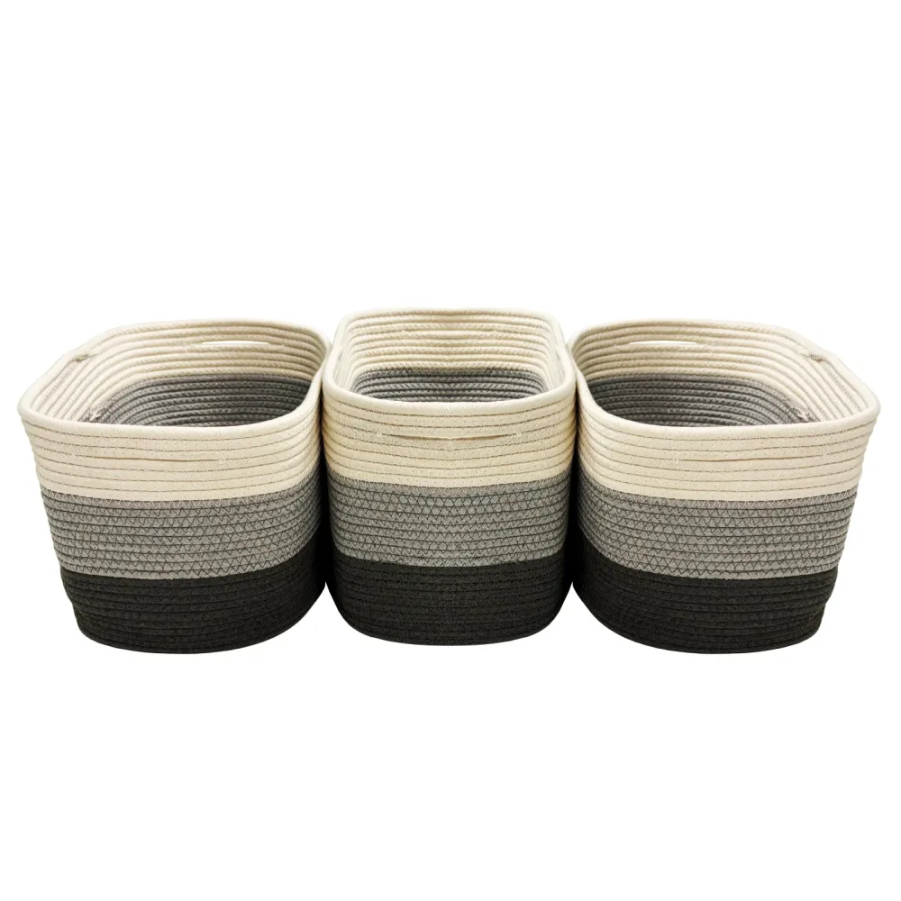 Aufbewahrungskorb GRACE 38 x 25 x 23 cm 3er Set