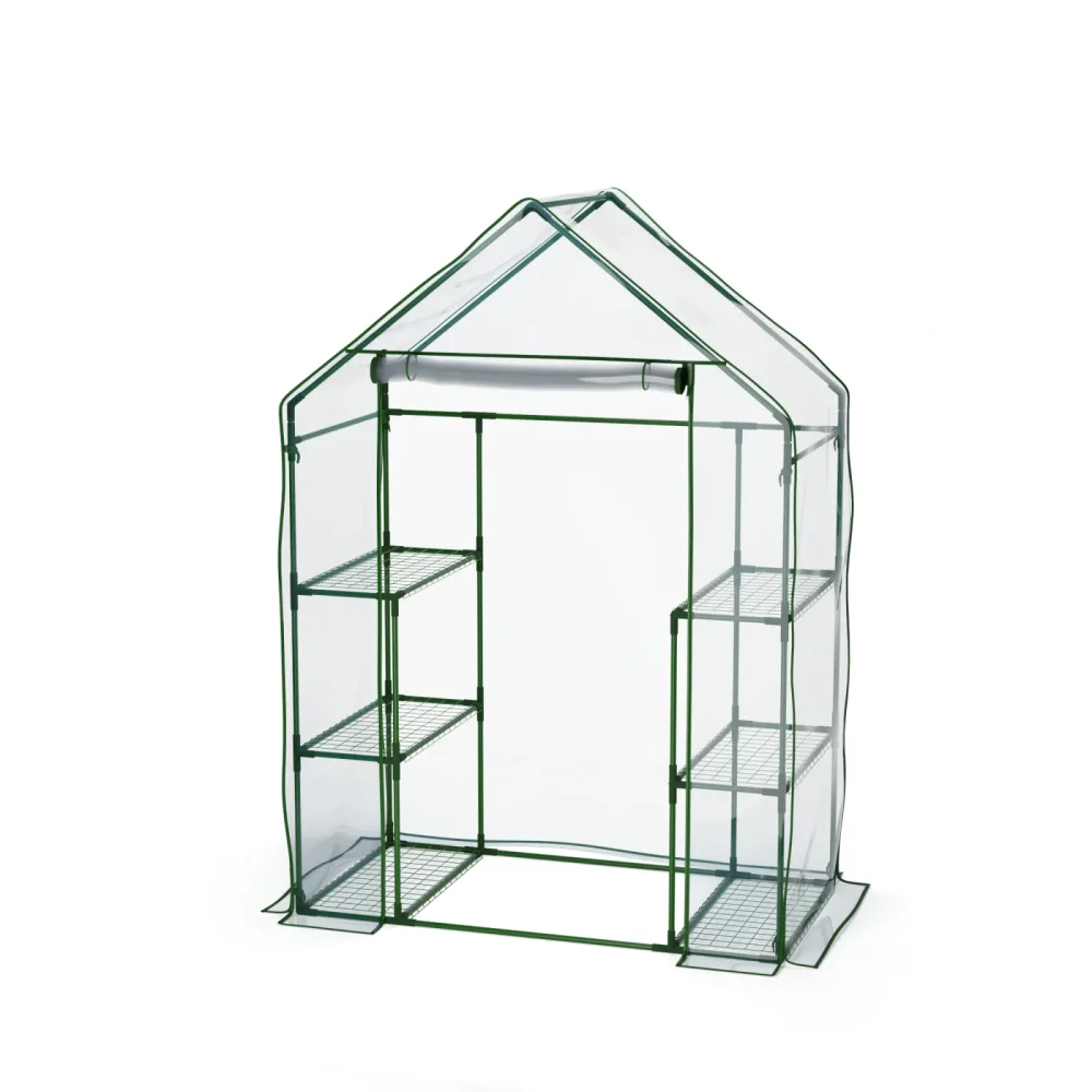 Gewächshaus 143 x 73 x 195 cm mit 6 Ablagen