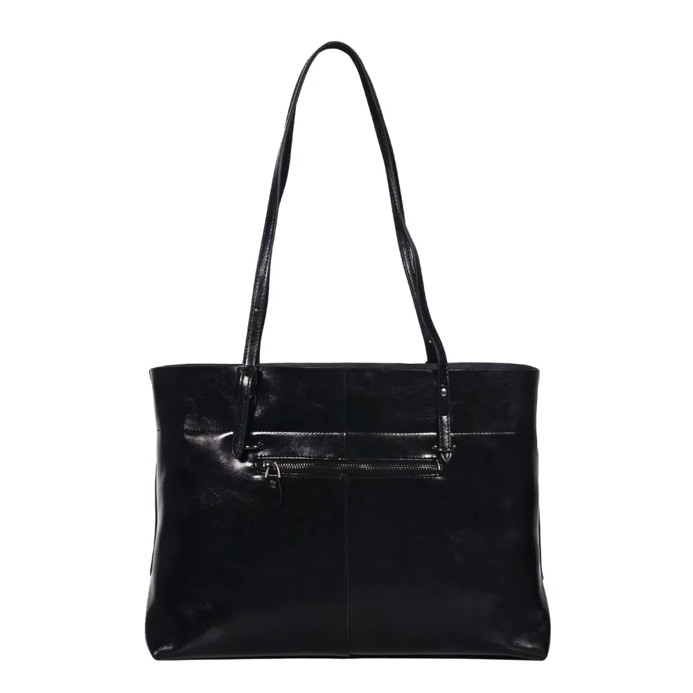 Ledertasche GRACE schwarz