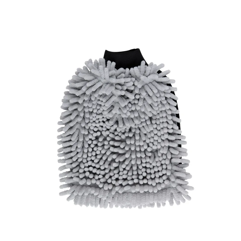 Waschhandschuh Mikrofaser 2-in-1 grau