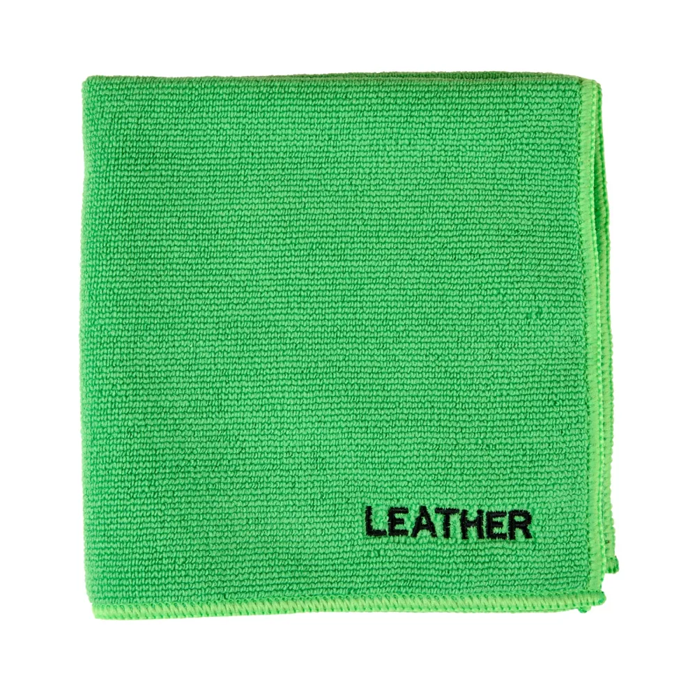 Mikrofasertuch für Lederpflege 35 x 35 cm grün
