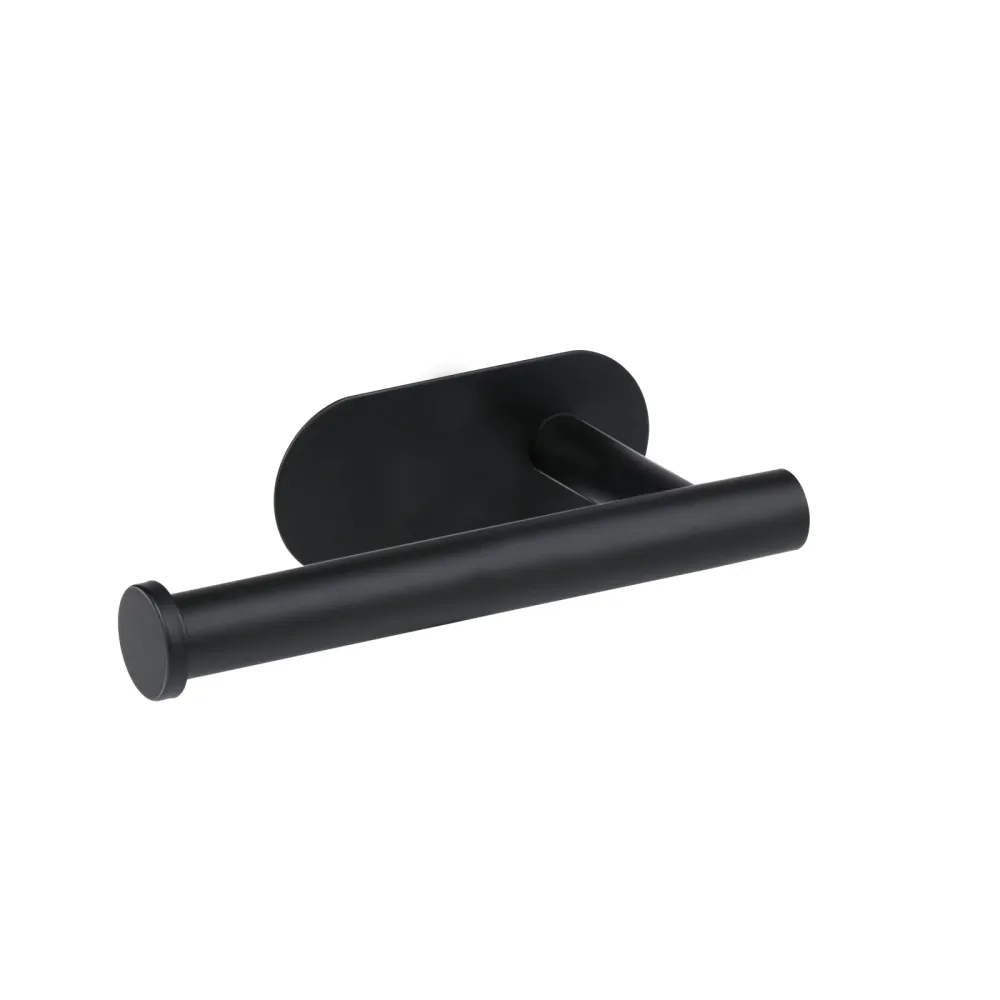 Toilettenpapierhalter zur Klebemontage 17 x 5 x 9 cm schwarz