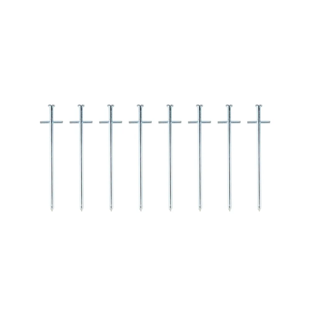 Zelthering 18 cm silber 8er Set