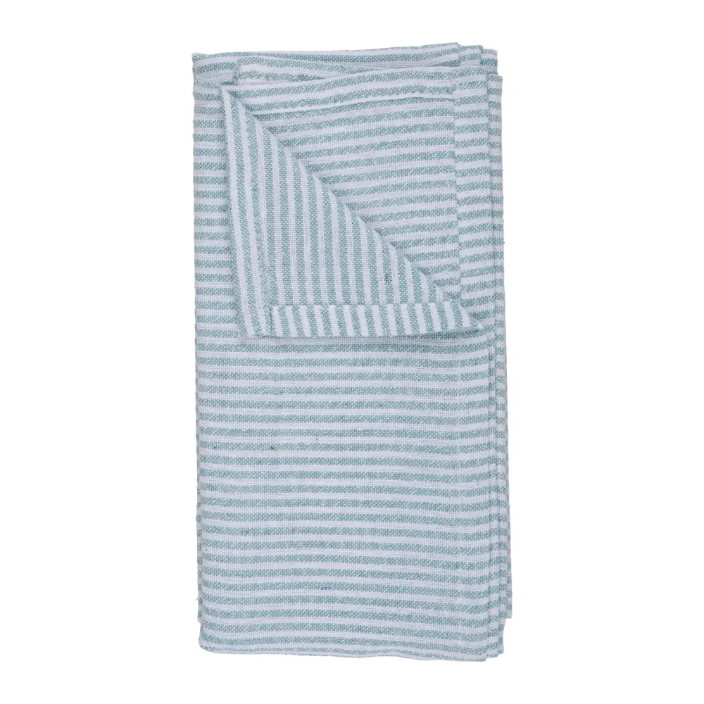 Tischläufer gestreift 150 x 35 cm blau/weiss