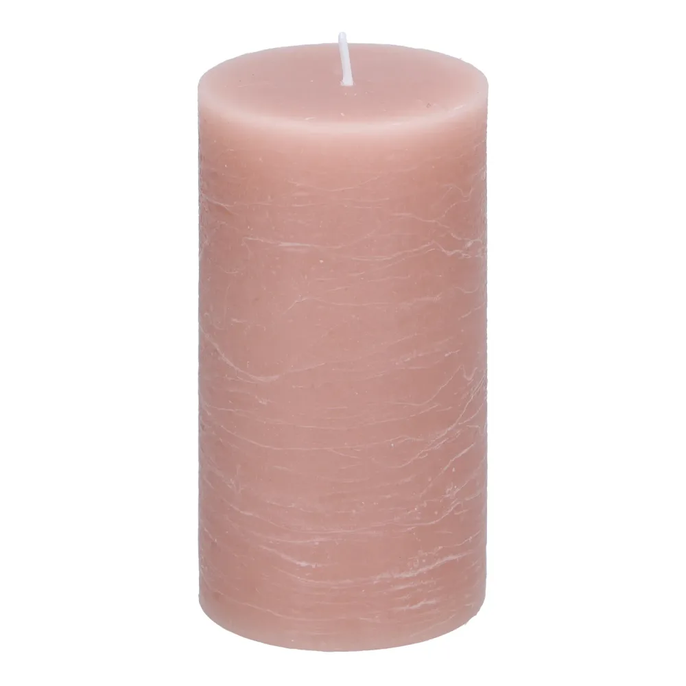 Kerze 7 x 13 cm rosa