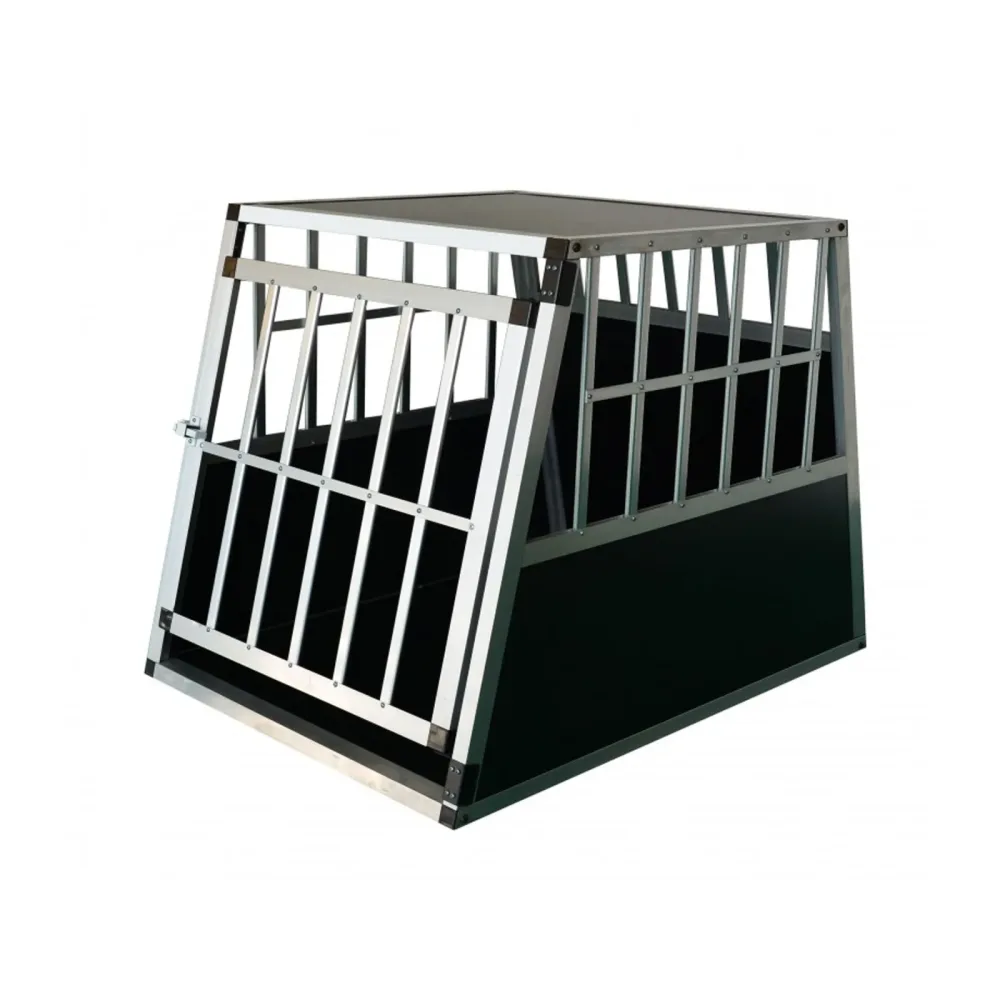 Hundebox Alu geneigte Rückseite M schwarz