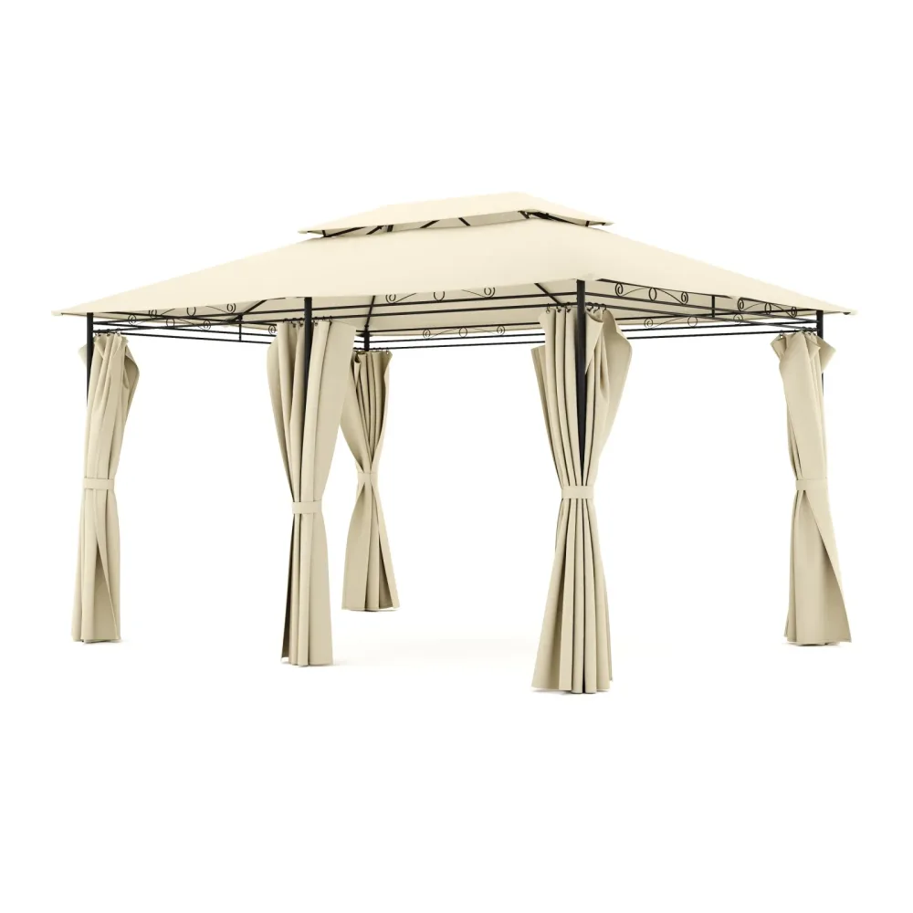 Gartenpavillon AMALIE 4 x 3 m beige