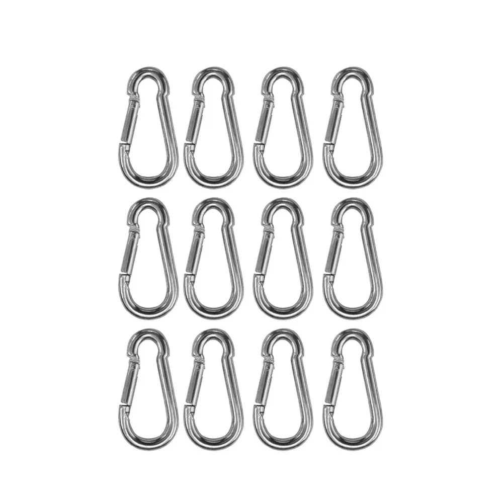 Karabiner Stahl 5 cm 12er Set