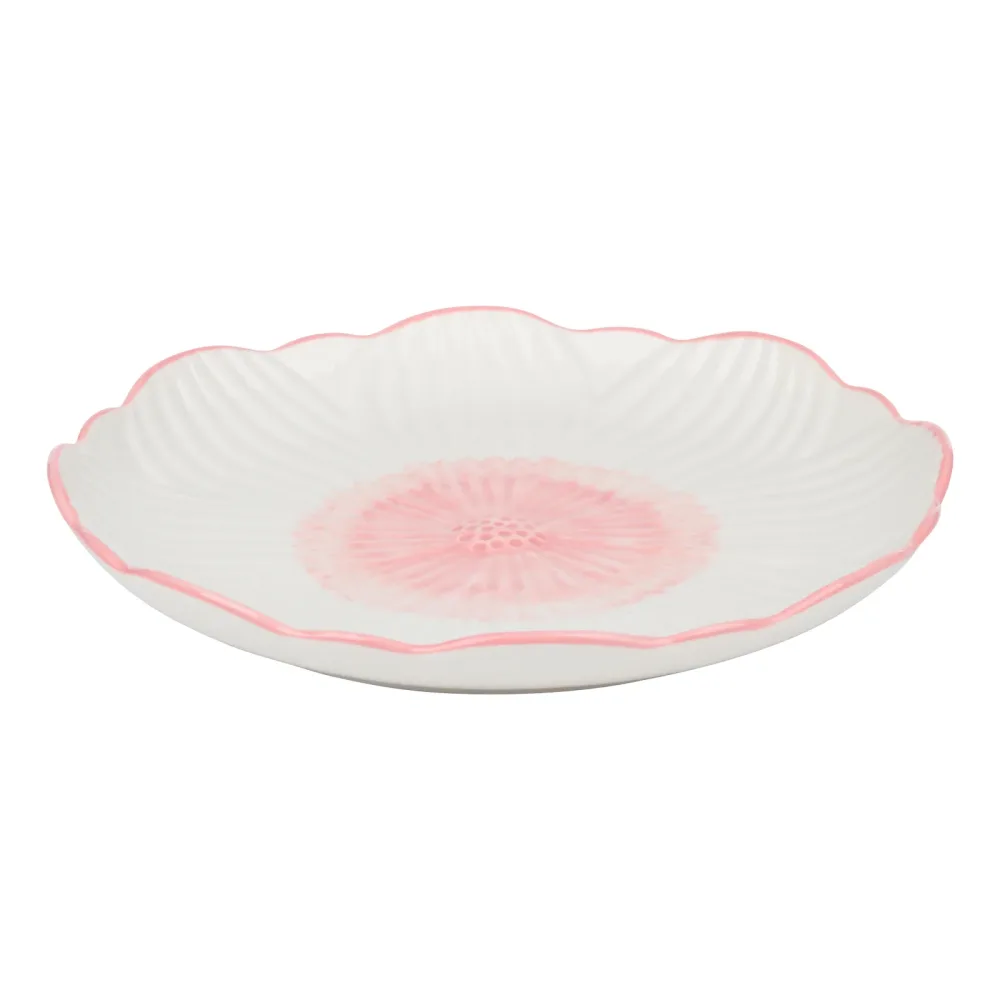 Dessertteller Keramik Blume 20 cm