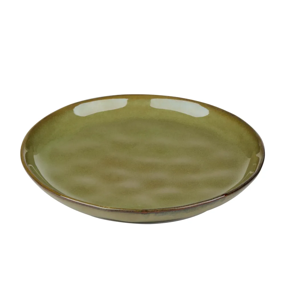Teller Keramik 16 cm grün