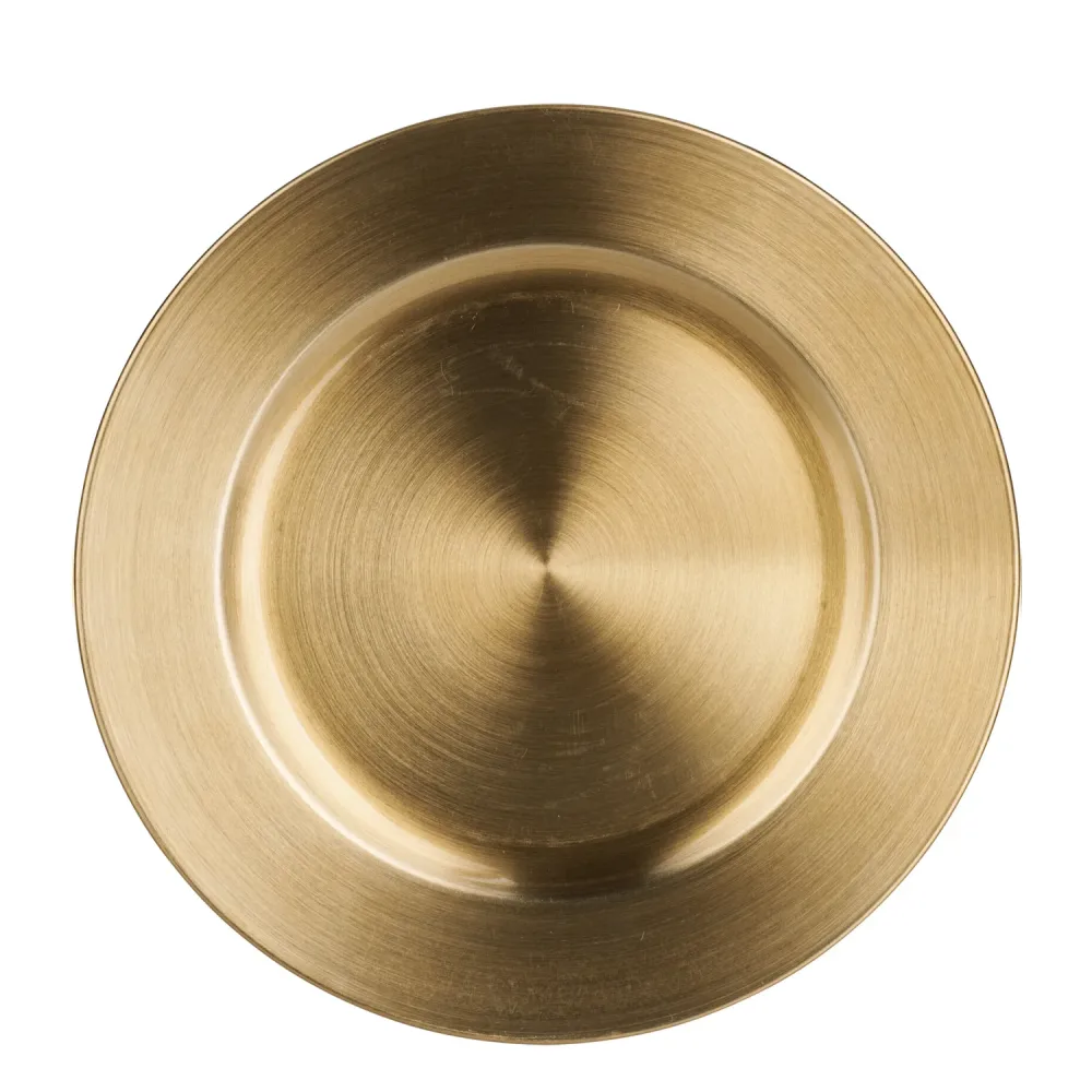 Dekoteller Unterteller 33 cm gold