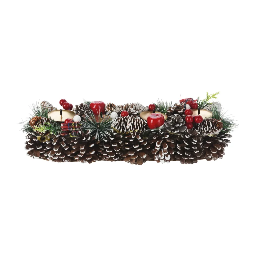 Adventskranz rechteckig 40 x 15 cm